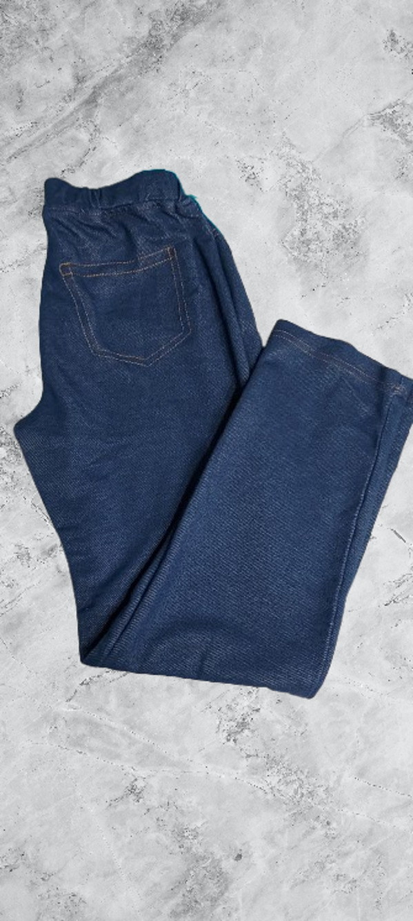Dark Blue Hayden Juniors/Girls Leggings Fake Drawn On Pockets Size 13/14
